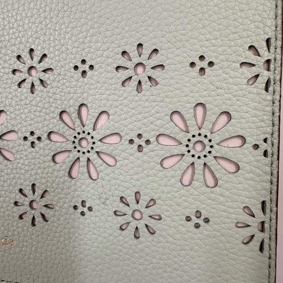 Mint Laser Cut Kate Spade Crossbody Purse - Picture 3 of 12